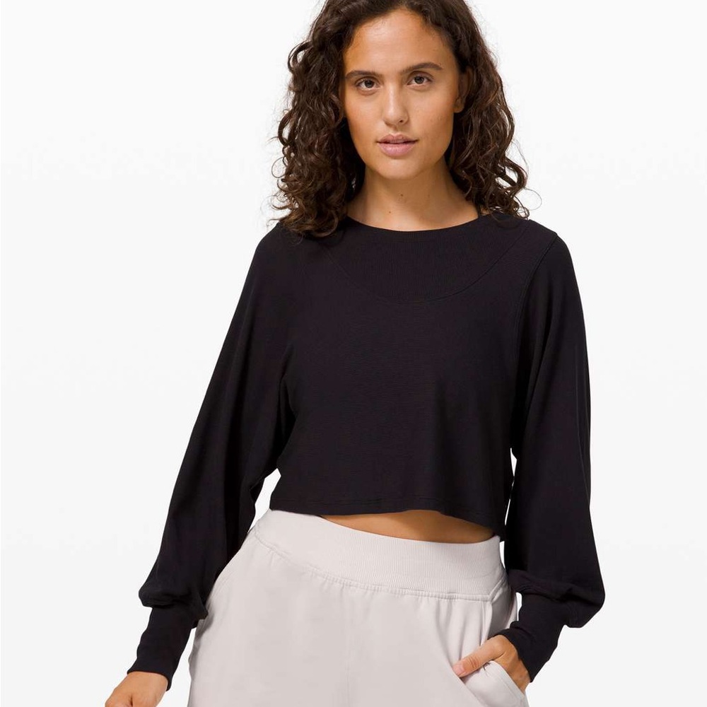 lululemon LA Relaxed Crop Puff Long Sleeve Shirt